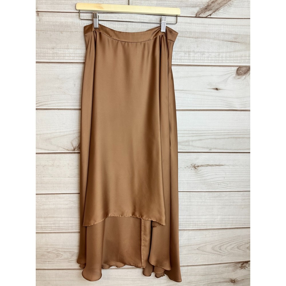 Asos Satin Hi-Low Midi Skirt, Size 6 NWOT